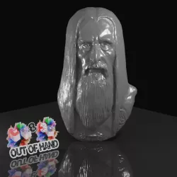 $2.95Sir Christopher Lee - Saruman the White - A lord of the rings inspired Head Bust