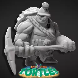 $2.99Tortle Adventurer 01 Miniature - Pre-Supported