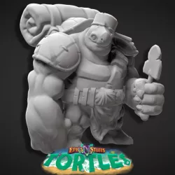 $2.99Tortle Adventurer 02 Miniature - Pre-Supported