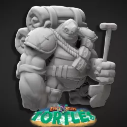 $2.99Tortle Adventurer 05 Miniature - Pre-Supported