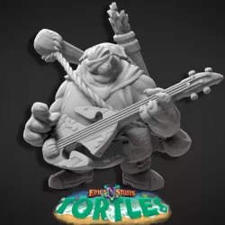 $2.99Tortle Bard Miniature - Pre-Supported
