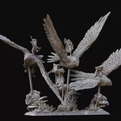 $20.00HAWK RIDERS WITH BOW AND WITH SPEAR