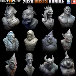 $25.002020 Busts Bundle - Print'N Paint Miniatures