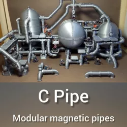 $29.99C Pipe - Modular magnetic pipes