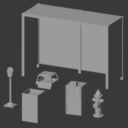 $3.00Bus Stop Set