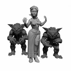 $3.00Female Elf Warlock -Professionally pre-supported!