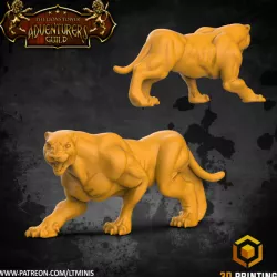 $3.00Gwen, the Panther (32mm scale presupported miniature)