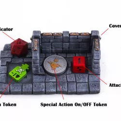 $3.00Pit Fighter Game Pieces - Battle Planner and Tokens