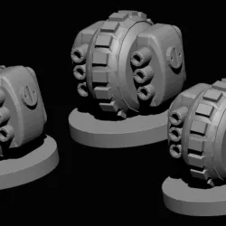 $3.00Wheeled Gun Drones 28mm