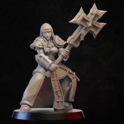 $3.80Battle sister cross hammer battle stance