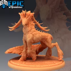$3.90Deer King Walking / Mythical Forest Animal / Legendary Stag