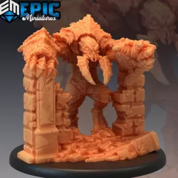 $3.90Insect Hulk Breaking Wall / Cave Brute Creature / Classic Dungeon Encounter