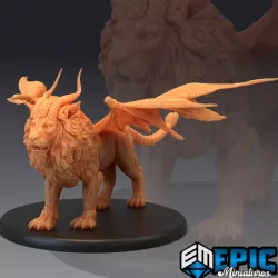 $3.90Manticore / Mythical Desert Creature / Winged Lion Scorpion Hybrid