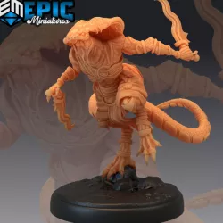 $3.90Serpentfolk Warrior Attacking / Snake Folk Fighter / Desert Encounter