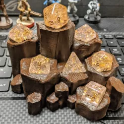 $3.99Columnar Basalt - Dice Set Display
