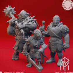 $3.99Goblinoid Crew - Tabletop MIniatures (Pre-Supported)