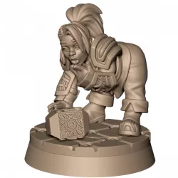 $3.99Steel Ram Clan female dwarf pin-up