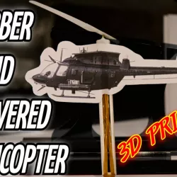 3D printed Rubber Band Powered Helicopter