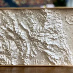 3D Puzzle Topography of Colorado Rocky Mountains