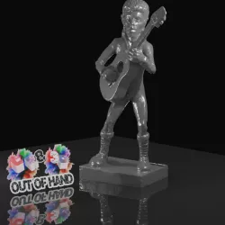 $4.00David Bowie / Ziggy Stardust - A pop Culture Inspired Big Head Figure Inspired "big head" Figure
