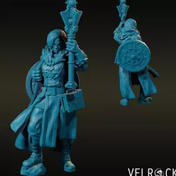 $4.00Female Cleric of Mystra with Scepter and Shield (PRESUPPORTED)
