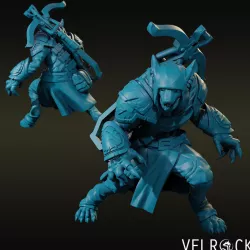 $4.00Male Werewolf Fighter with Crossbow and Claws (PRESUPPORTED)