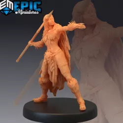 $4.90Amazon Spear Warrior / Female Barbarian / Forest Wildling Encounter