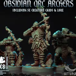 $4.99The Obsidian Orc Warband - Archers x8 - PreSupported