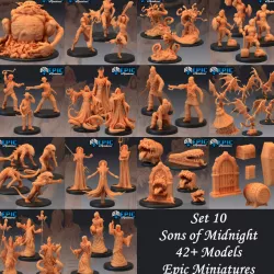 $49.90Sons of Midnight Set / Lovecraft Entities / Cosmic Horror Collection