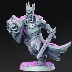 $5.00Bonythan - Undead Knight - 32mm - DnD