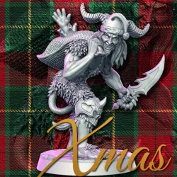 $5.00Krampus - Xmas demon- 32mm - DnD