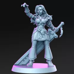 $5.00margie - Female wizard- 32mm - DnD