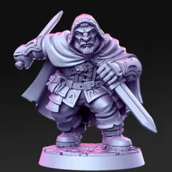 $5.00Orwin - Dwarf assassin - 32mm - DnD