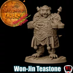 $5.00Won-Jin Teastone, panda warrior in love (Presupported)