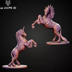 $5.50Unicorn and Nightmare horse
