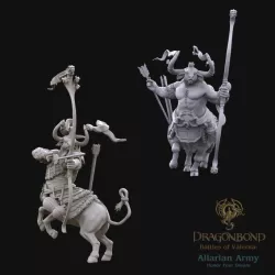 $6.00Allarian Bucentaur Archers Unit led by Chieftain Temkana from Dragonbond Wargame