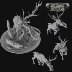 $6.00Eldritch Century - Monster - Hellstag and horrid deer
