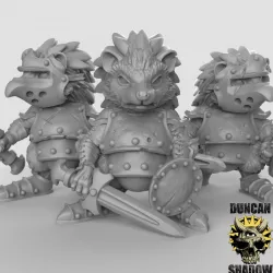 $6.50Hedgehog Warriors (pre supported)