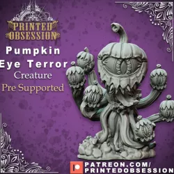 $6.50Pumpkin Eye terror - Major Aboration - Pre-supported - 32mm scale - D&D