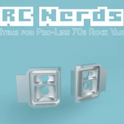 $7.00Rear lights set for Pro-line '70s Rock Van​ Clear Body
