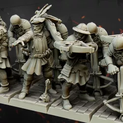 $7.35Medieval Crossbowmen Unit - Highlands Miniatures