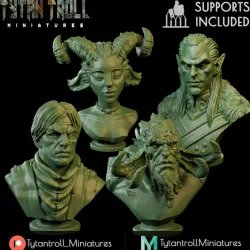 $8.00January Patreon Bust Bundle [Professionally Pre-Supported]