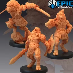 $8.90Catfolk Lion Warrior Set / Feline Gladiator / Werelion Collection