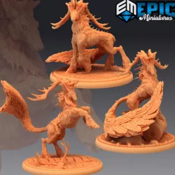 $8.90Deer King Set / Mythical Forest Animal / Legendary Stag Collection