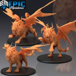$8.90Manticore Set / Mythical Desert Creature / Winged Lion Scorpion Hybrid Collection