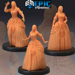 $8.90Vampire Lady Set / Victorian Female Undead Collection