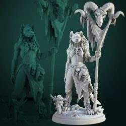 $9.50Meirsoa Gnoll Matriarch 32mm and 75mm pre-supported