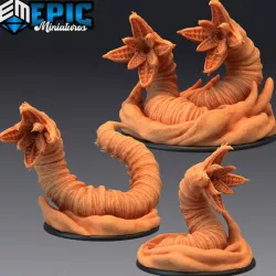 $9.90Sandworm Set / Giant Desert Worm / Sand Dune Monster Collection
