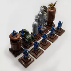 $9.90WW1 steampunk chess game, French side