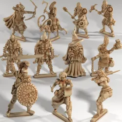 $9.99Adventurers Set 1: cleric, thief, wizard, sorceress, dwarf, elf, fighters